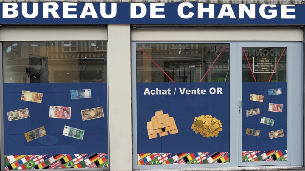 Fysica corruptie Pamflet OUEST CHANGE -Bureau de change – Achat d'Or – Vente d'Or – Echange de  devises
